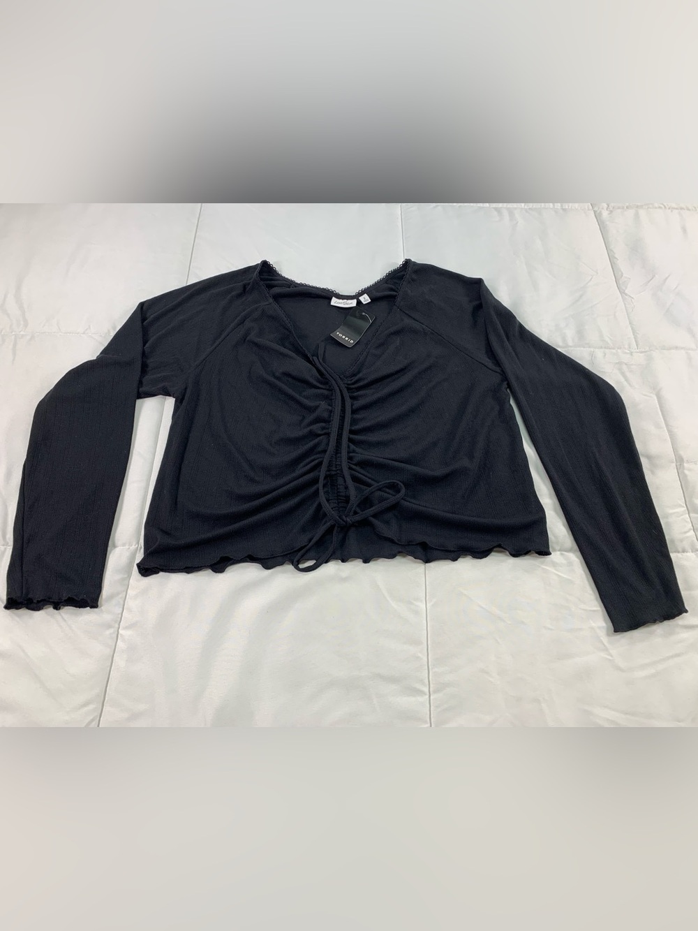 New torrid LOVESICK KNIT CINCH FRONT LS TOP size 2X